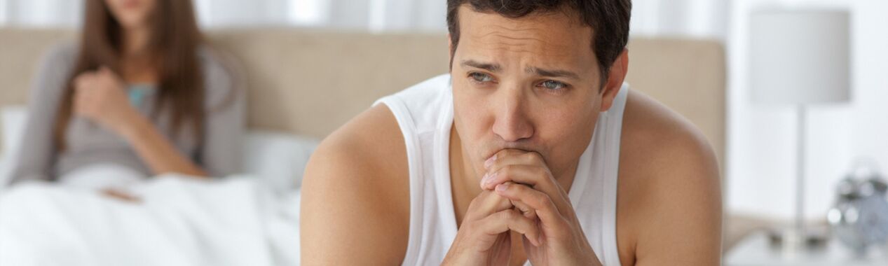 A man suffering from prostatitis